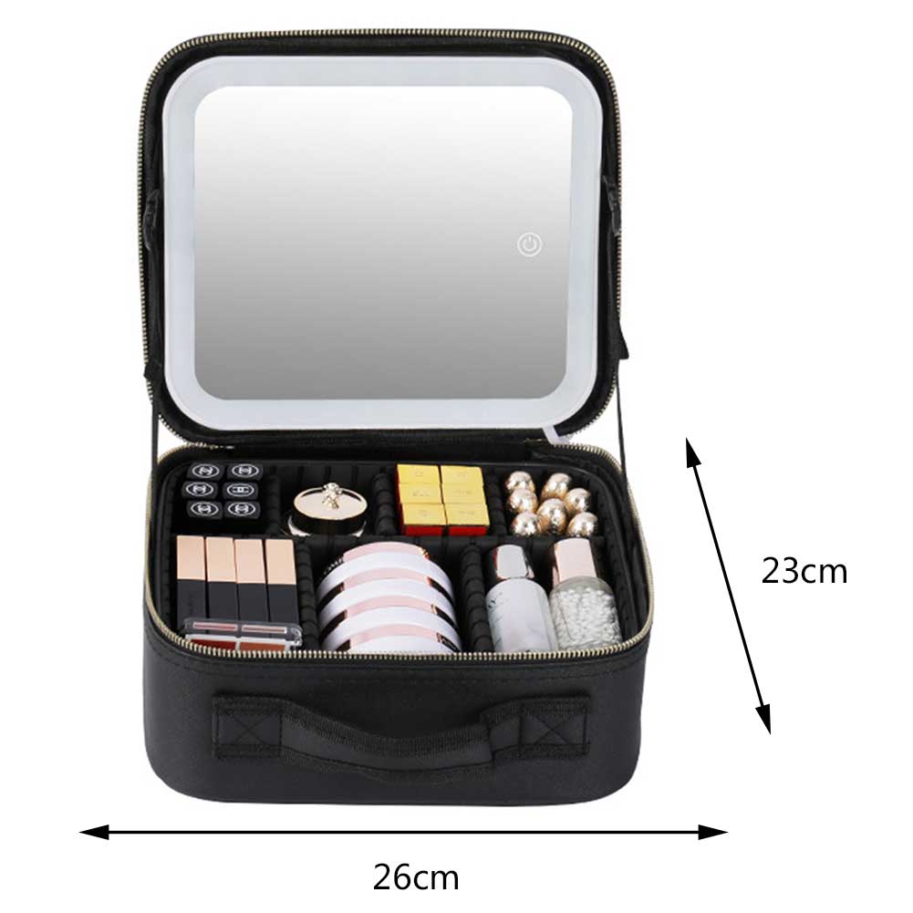 ChicBag™ Cosmetic Bag with Mirror & USB Port