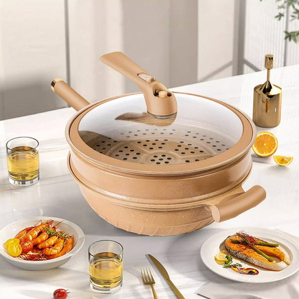 50% OFF | Frywok Multifunctional Non-Stick Wok