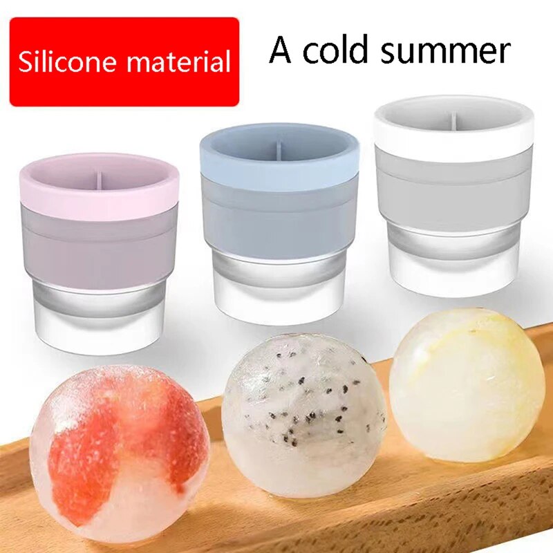 Frostball Round Ice Cube Silicone Mold Set of 3