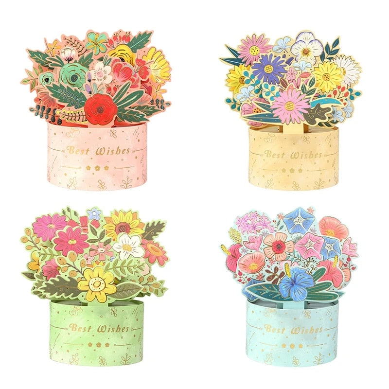 Florapop 3D Pop-Up Flower Greeting Card