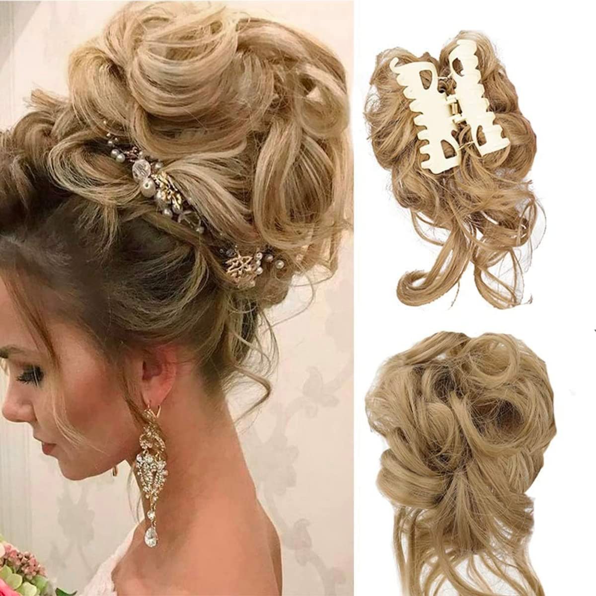 Loopybun - Clip-in Curly Hair Bun Piece