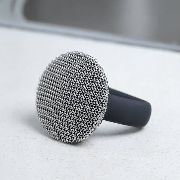 Scrubiron Durable Stainless Steel Chainmail Scrubber for Cast Iron Pans