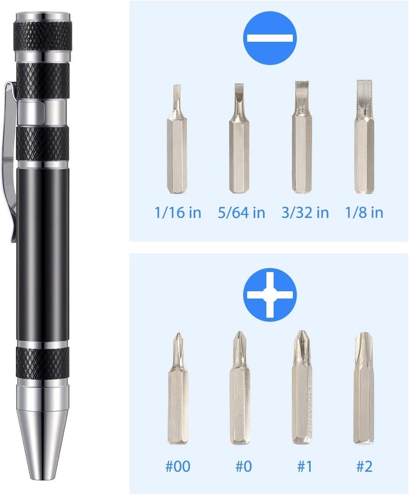 Penscrew 8 in 1 Mini Pen Screwdriver | BUY 1 GET 1 FREE (2PCS)