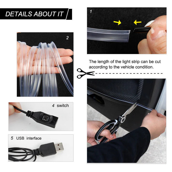 AutoPulse™ - Multicolor Car Strip Lights [Last day discount]