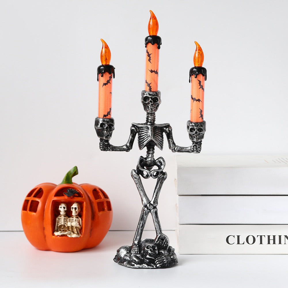 Skellight Halloween Skeleton Candlestick with LED Lights | BUY 1 GET 1 FREE (2PCS)